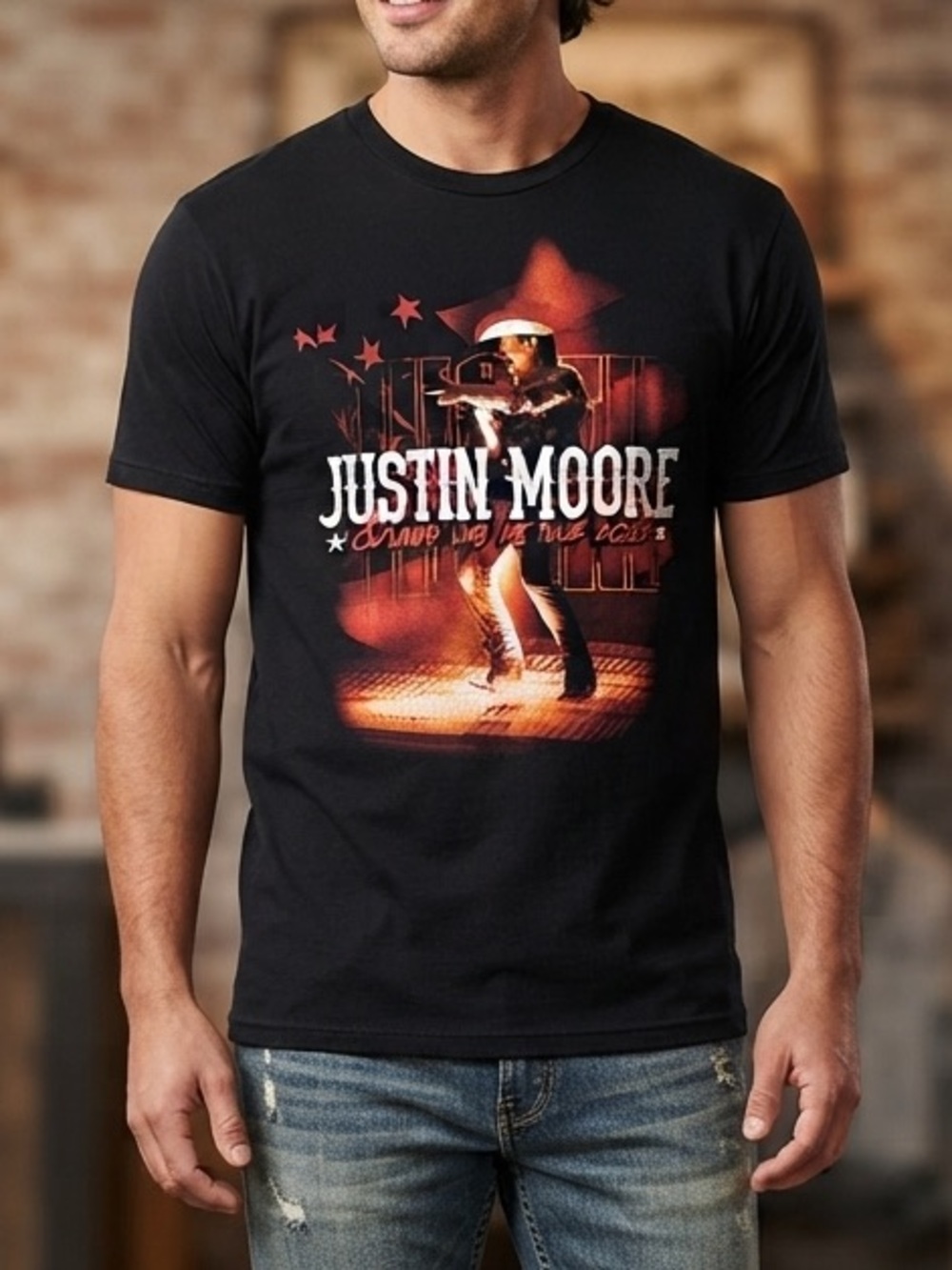 Justin Moore concert tee